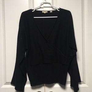 Peter Millar Black V-Neck Sweater